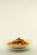 Spaghetti Bolognese with parmesan cheese