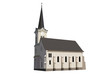 Eglise en 3D, vecteur
