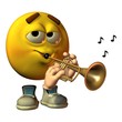 Smilie - Trompeter