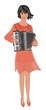 The girl with the accordion
