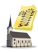 maquette d'église et plan