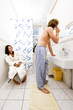 Sharing a bathroom