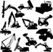 Vector: construction machines - vector construction machines - vector