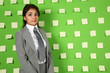 woman and postit