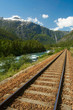 Foto: Railway in the mountains Railway in the mountains