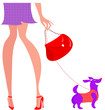 woman with a doggy