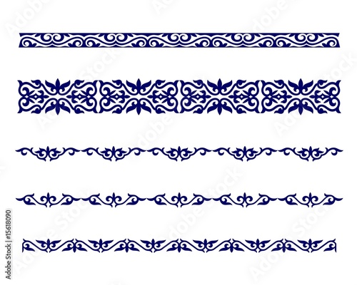 "Arabic Pattern, Eastern Style Nomad Borders, Design 