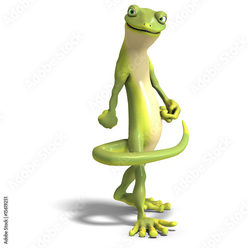 funny toon gecko