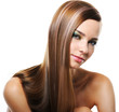smiling woman with straight long hair
