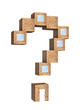 3d house in the form of a question mark 3d house in the form of a question mark