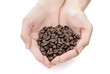 Handful of Coffee Beans