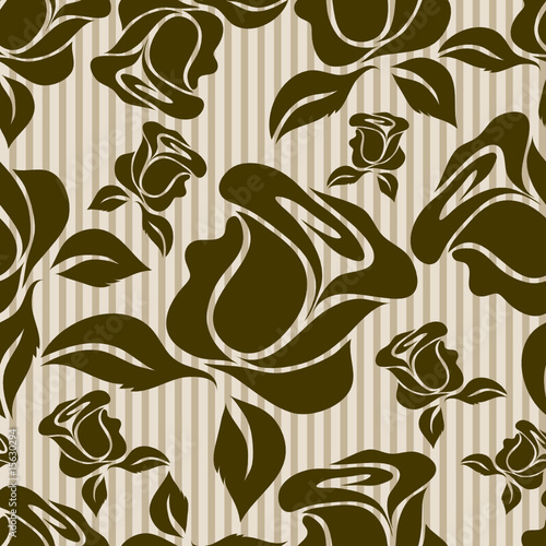 seamless floral pattern. Seamless vintage floral