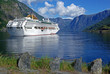Cruising ship in the fjord Cruising ship in the fjord