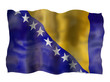 Vintage Bosnia and Herzegovina flag