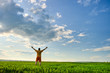 man in the field