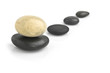 Zen stones isolated. spa background