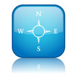 Square button with Compass symbol (blue) Square button with Compass symbol (blue)