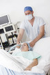 Anesthetist and patient
