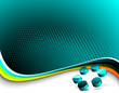 Vector background with abstract 3d circle element. Vector background with abstract 3d circle element.