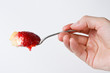 piece of a strawberry tart