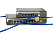 Network cables connected