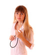 Photo: Young and beautiful doctor or nurse Young and beautiful doctor or nurse