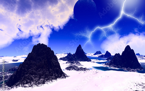 Illustration: Lightning in the arctics Lightning in the arctics