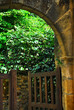 Garden gate in Sarlat, France Garden gate in Sarlat, France