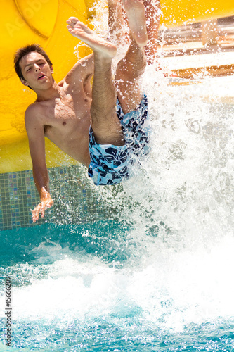 Photo: summer fun in waterpark summer fun in waterpark