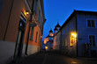 Houses in Tallinn in evening