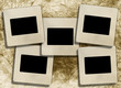 vintage blank slide photo frames