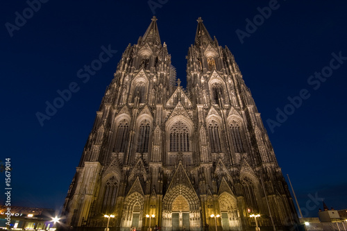 Photo: Cologne Cathedral at night Cologne Cathedral at night