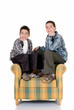 Two happy brothers