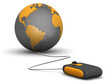 E-commerces concept shopping worldwide