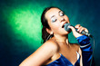 singer with a microphone
