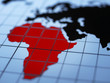 Map of eastern hemisphere highlighting Africa