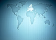 Map of the world highlighting Europe