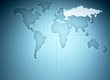 Map of the world highlighting Soviet Union