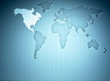 Map of the world highlighting North America