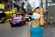 with face mask in bangkok