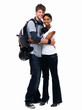 Photo: Portrait of happy young couple standing together Portrait of happy young couple standing together