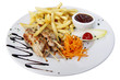 Fleischspieße mit Pommes Fleischspieße mit Pommes