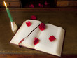 Foto: old book with rose old book with rose