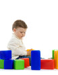 Photo: Two baby with toy blocks Two baby with toy blocks