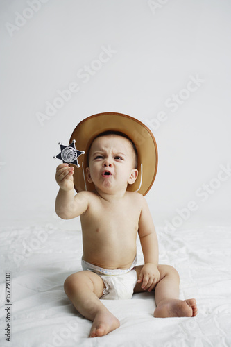 Photo: Baby in sheriff outfit Baby in sheriff outfit