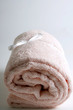 Bath items  - isolated pink towel