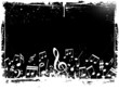 Vektor: Grunge music background Grunge music background