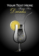 Vector cocktail template with copy space 1 Vector cocktail template with copy space 1