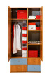 wardrobe with clothes wardrobe with clothes