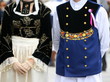 gilet bleu de costume traditionnel breton et bretonne